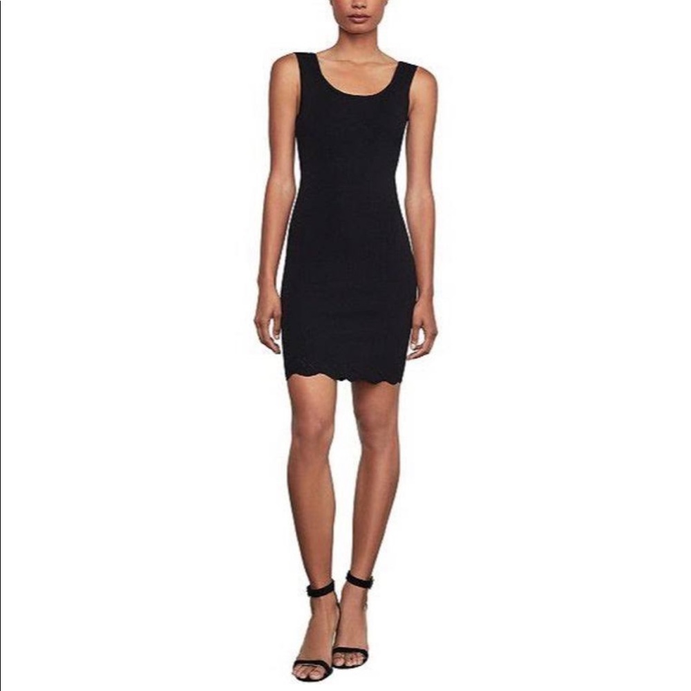 BCBGMAXAZRIA Scalloped-Hem Mini Dress - NWT Size L